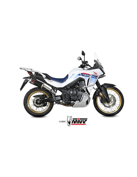MIVV SLIP-ON DAKAR BLACK HONDA XL750 TRANSALP  2023-24