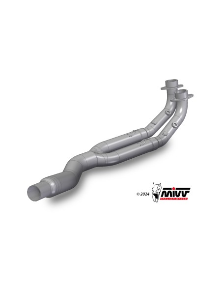 MIVV TUBO NO KAT (COMPATIBLE CON SILENCIADORES MIVV Y ORIGINALES) KYMCO AK550 2021-24