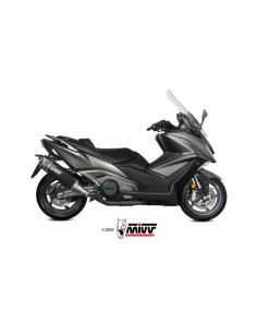 MIVV SLIP-ON SR-1 BLACK TITANIUM KYMCO AK550 2021-24