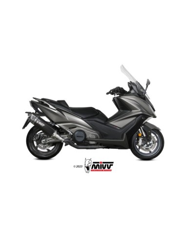 MIVV SLIP-ON SR-1 BLACK TITANIUM KYMCO AK550 2021-24