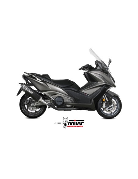 MIVV SLIP-ON SR-1 BLACK TITANIUM KYMCO AK550 2021-24