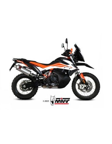 MIVV SLIP-ON DAKAR ST. STEEL KTM 790 ADVENTURE / R 2019-24 / 890 ADVENTURE / R 2020-24