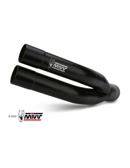 MIVV SLIP-ON DOUBLE GUN BLACK SUZUKI GLADIUS 2009-15