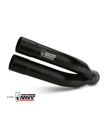 MIVV SLIP-ON DOUBLE GUN BLACK YAMAHA YZF R25 2015-24 / YZF R3 2015-24