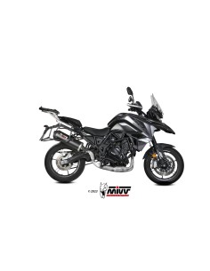 MIVV SLIP-ON OVAL BLACK CON TAPA CARBONO BENELLI TRK 702 / X 2023-24