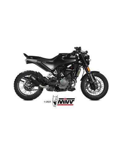 MIVV SLIP-ON X-M1 BLACK HUSQVARNA SVARTPILEN 125 2021-23
