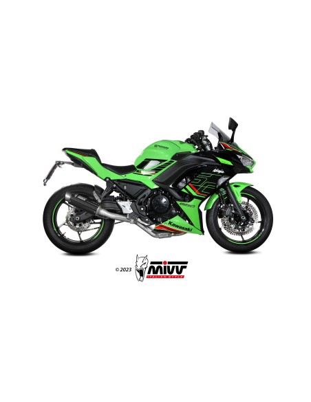 MIVV FULL SYSTEM 2X1 GP PRO CARBONO KAWASAKI NINJA 650 / Z650 2024 (2 SONDAS LAMBDA)