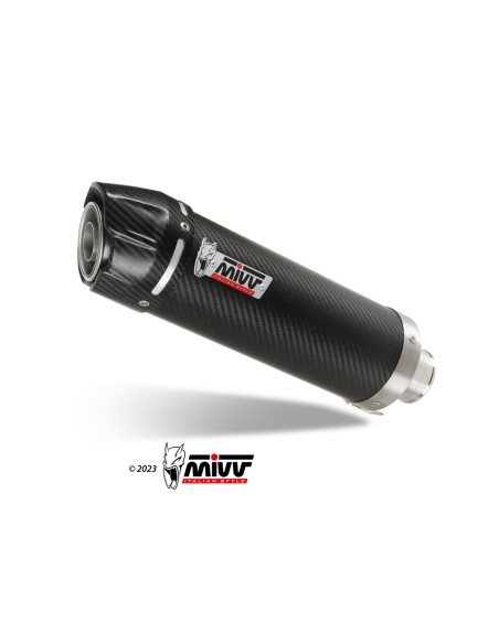 MIVV SLIP-ON GP CARBON CON TAPA CARBONO HONDA CBR 600 F 2001-10