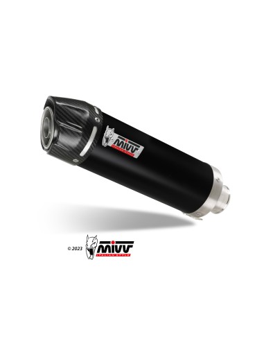 MIVV SLIP-ON GP BLACK CON TAPA CARBONO HONDA CBR 600 F 2001-10
