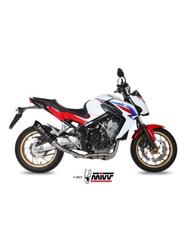 MIVV FULL SYSTEM 4X2X1 GP CARBON CON TAPA CARBONO HONDA CB 650 F 2014-18