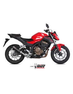 MIVV SLIP-ON GP BLACK CON TAPA CARBONO HONDA CB 500 F 2016-18