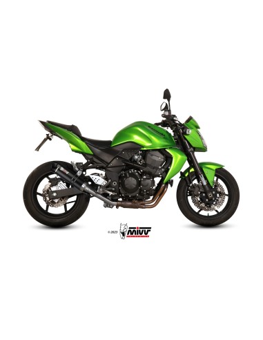 MIVV SLIP-ON GP CARBON CON TAPA CARBONO KAWASAKI Z750 2007-14
