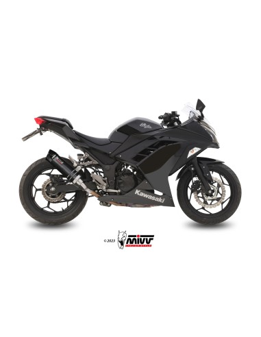 MIVV SLIP-ON GP CARBON CON TAPA CARBONO KAWASAKI NINJA 300 2013-16 / Z300 2015-16
