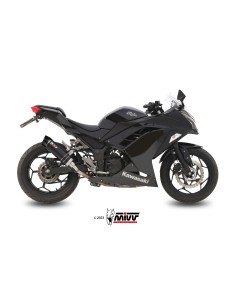 MIVV SLIP-ON GP BLACK CON TAPA CARBONO KAWASAKI NINJA 300 2013-16 / Z300 2015-16