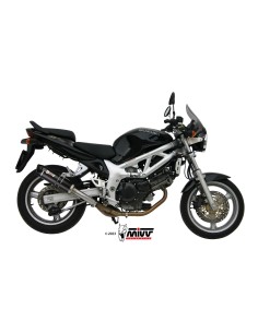 MIVV SLIP-ON GP CARBON CON TAPA CARBONO SUZUKI SV 650 1999-02