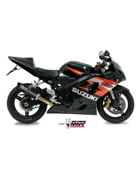 MIVV BOLT-ON GP BLACK CON TAPA CARBONO SUZUKI GSX-R 600 2004-05