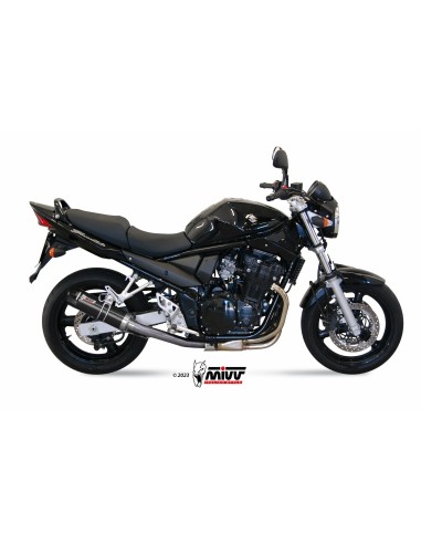 MIVV SLIP-ON GP BLACK CON TAPA CARBONO SUZUKI GSF 650 BANDIT 2005-06