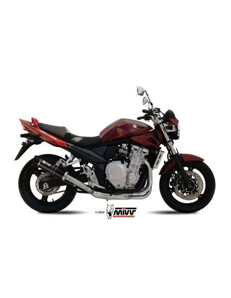MIVV SLIP-ON GP CARBON CON TAPA CARBONO SUZUKI GSF 650 BANDIT 2007-15 / GSX 650 F 2008-15