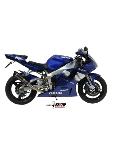 MIVV SLIP-ON GP CARBON CON TAPA CARBONO YAMAHA YZF 1000 R1 1998-01