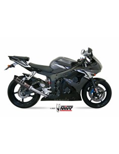 MIVV SLIP-ON GP CARBON CON TAPA CARBONO YAMAHA YZF 600 R6 2003-05