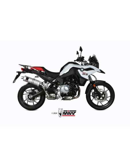 MIVV SLIP-ON DAKAR ST. STEEL BMW F 750 GS / F 850 GS 2018-24