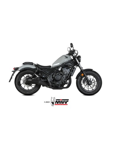 MIVV SLIP-ON HR-1 BLACK HONDA CMX 500 REBEL 2022-24