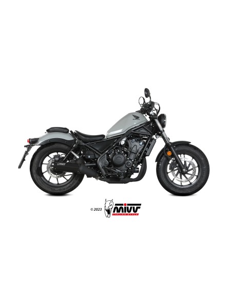 MIVV SLIP-ON HR-1 BLACK HONDA CMX 500 REBEL 2022-24