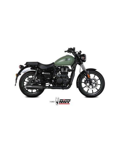 MIVV SLIP-ON HR-1 BLACK ROYAL ENFIELD METEOR 350 2021-24