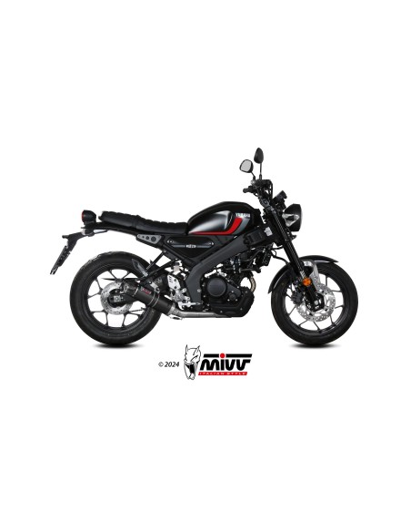 MIVV FULL SYSTEM 1X1 GP CARBON CON TAPA EN CARBONO YAMAHA XSR 125 2022-24