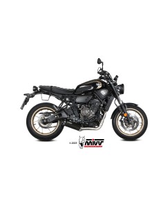 MIVV FULL SYSTEM 2X1 HR-1 BLACK YAMAHA XSR 700 2021-24