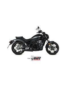 MIVV FULL SYSTEM 2X1 HR-1 BLACK CON TAPA DE CARBONO KAWASAKI VULCAN S 2017-23