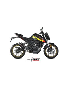 MIVV FULL SYSTEM 1X1 GP BLACK CON TAPA CARBONO VOGE BRIVIDO 125R 2023-24