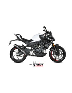 MIVV SLIP-ON AK-1 BLACK CON TAPA DE CARBONO CF MOTO 450NK 2022-24