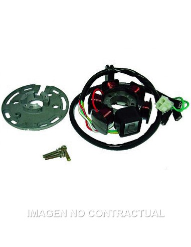 STATOR KOKUSAN 6 POLOS 12V 85W (MOTOR DERBI SIN ARRANQUE ELÉCTRICO) 