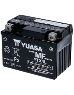 BATERIA YUASA YTX4L-WC PRECARGADA