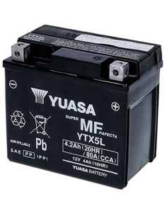 BATERIA YUASA YTX5L-WC PRECARGADA