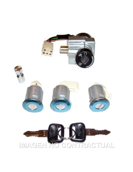 Kit contacto, sillín y guantera Peugeot Geo 50