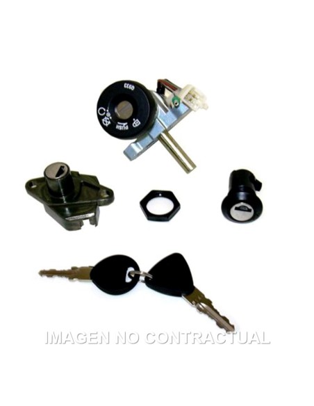 Kit contacto, sillín y guantera Malaguti Firefox 50