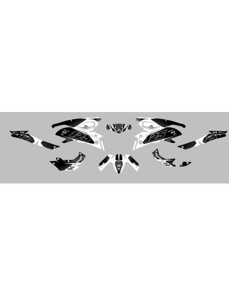 KIT DECO UP MAXIMIZE NEGRO-BLANCO YAMAHA MT125 