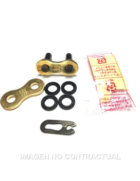 Enganche clip DID 520 VX3 oro (FJ) 
