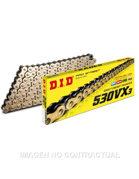 Cadena DID 530 VX3 (G&B) x 124 R 