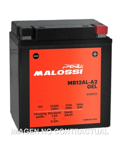 BATERIA MALOSSI MB12AL-A2 GEL 