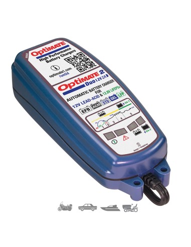 Cargador/Mantenedor Baterías Optimate 2 Duo TM-550 