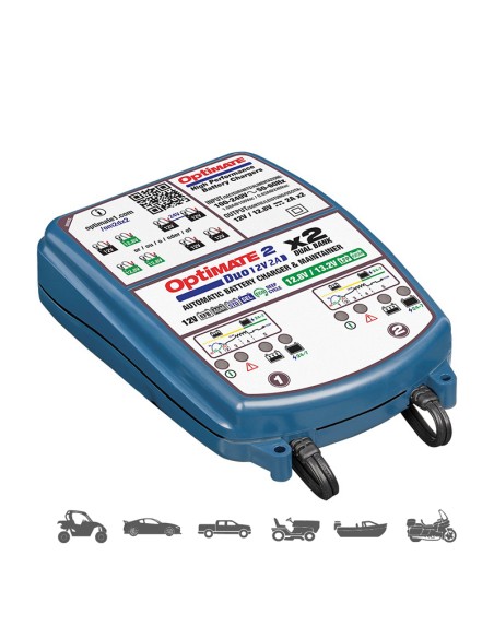 Cargador/Mantenedor baterías Optimate 2 Duo x 2 Bank TM-570