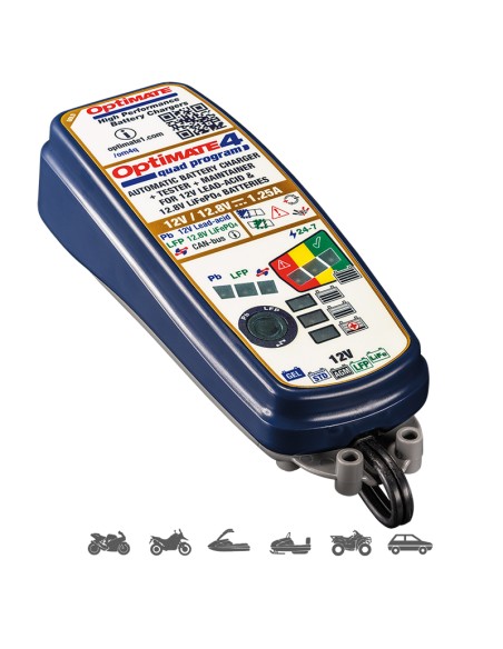 Cargador/Mantenedor baterías Optimate 4 Quad Program Premium TM630-PR 