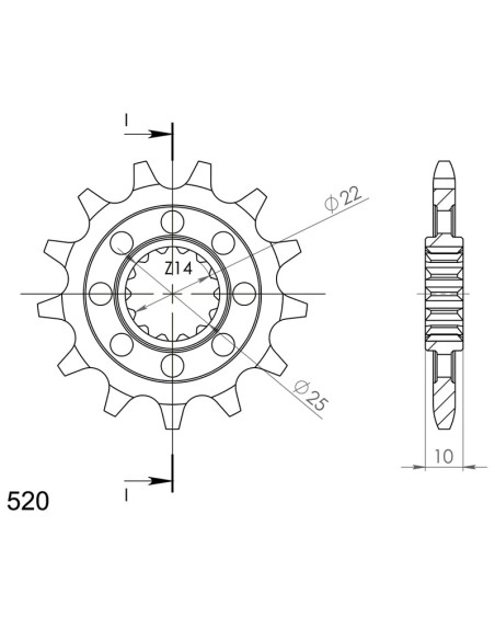 PIÑÓN SUPERSPROX MV AGUSTA 520 X 13 