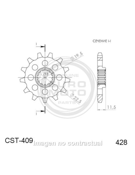 PIÑÓN SUPERSPROX SUZUKI 428 X 14 
