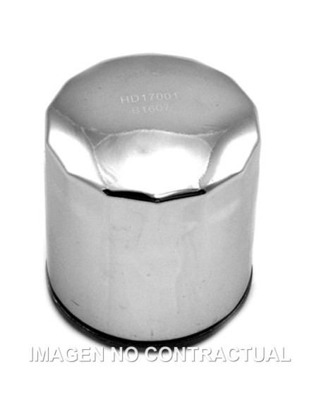 FILTRO ACEITE MEIWA HARLEY DAVIDSON V-ROD (CROMADO)