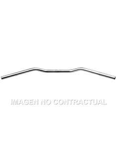 MANILLAR TRW ALUMINIO 22 MM SUPERBIKE PLATA MATE 