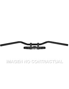 MANILLAR TRW ACERO 22 MM SUPERBIKE SPORTIVE NEGRO 